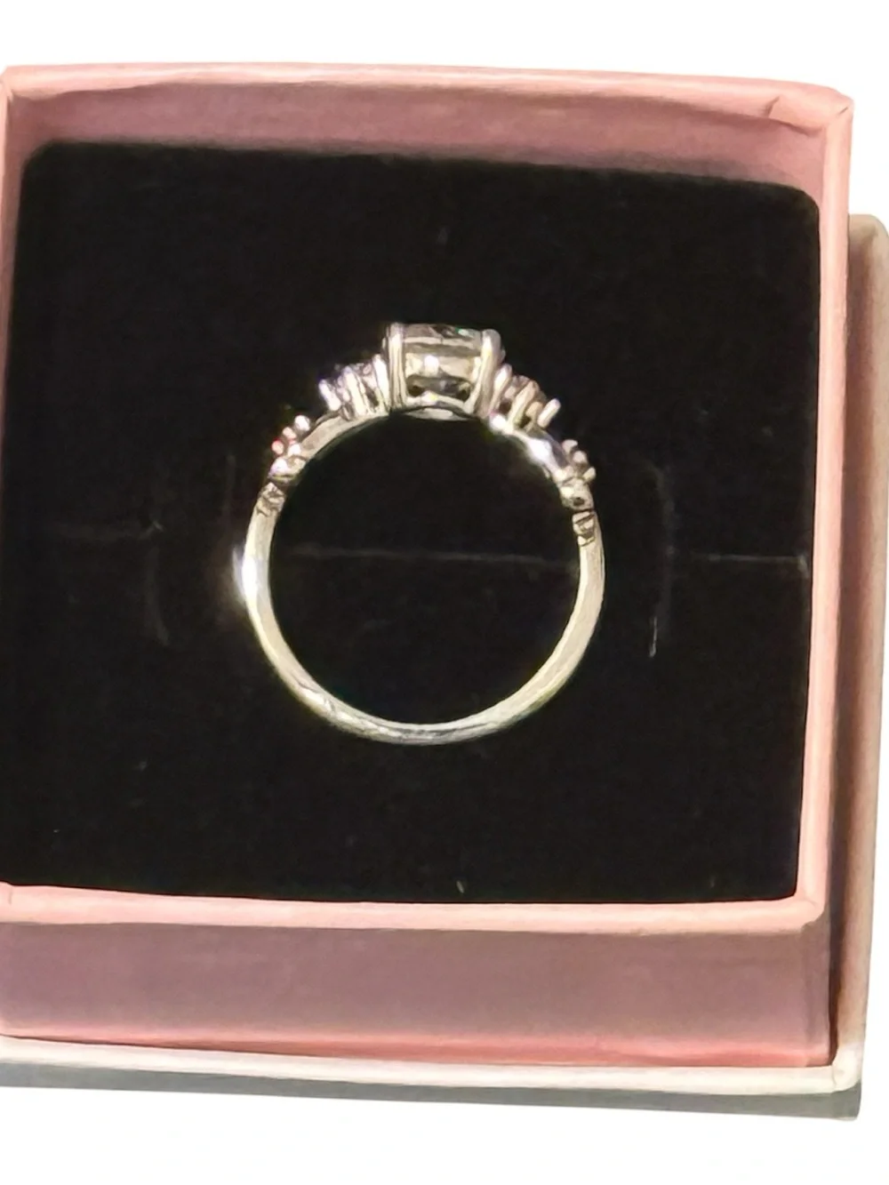 1.0 ct Moissanite Silver Ring